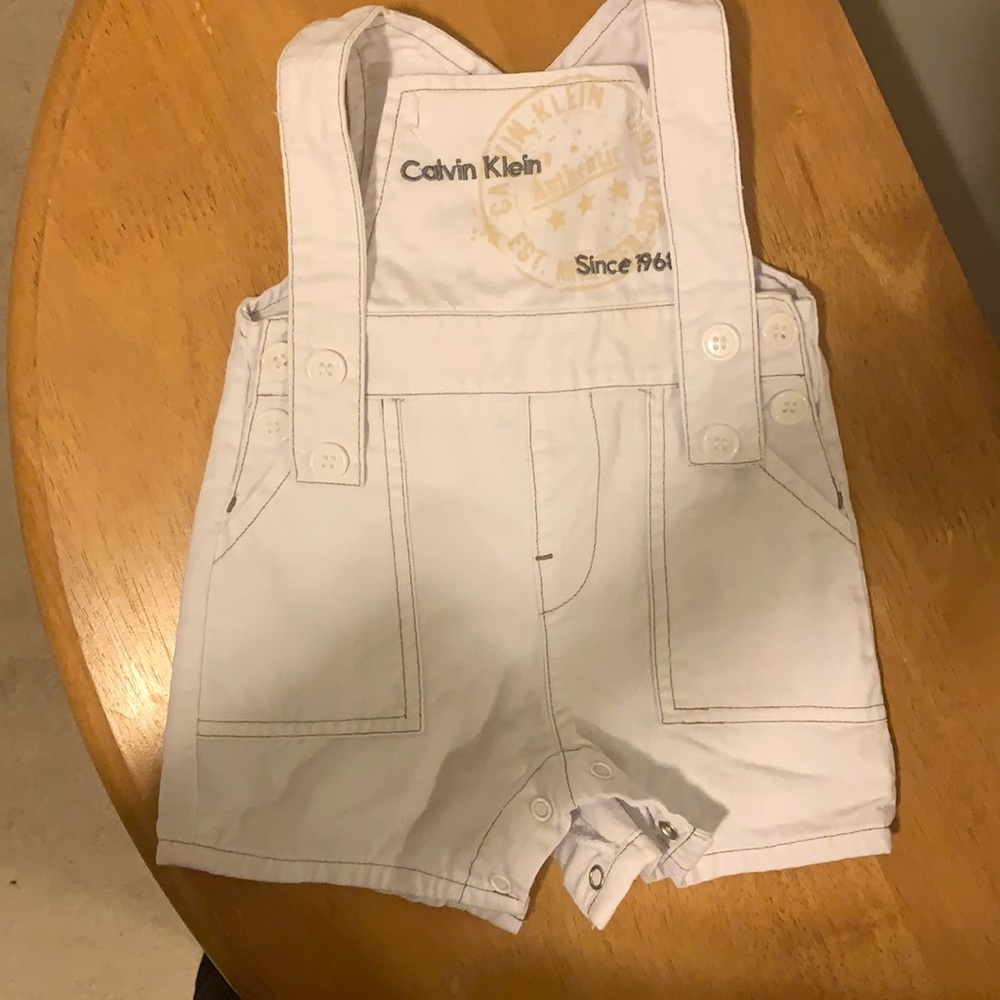 Calvin Klein overall shorts, 3 months $5